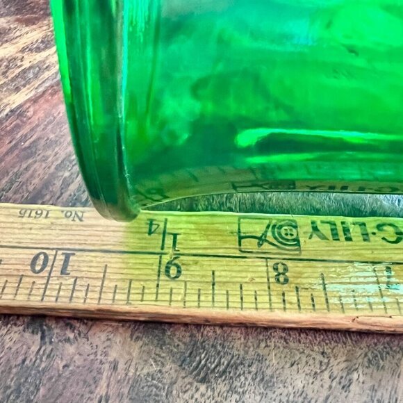 Vintage Napco Footed Green Vase - Picture 8 of 11